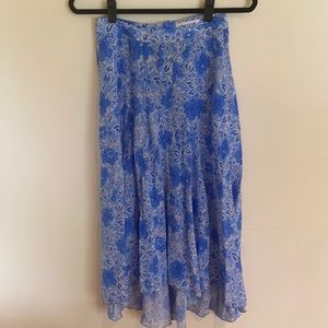 Masscob 100% Silk midi skirt